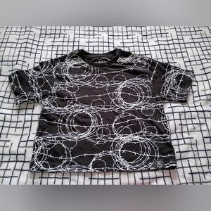 Bad Monday Black Barbed Wire Top Size 8